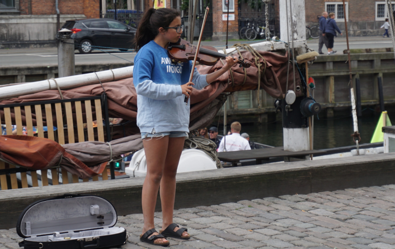 Students rehearsing chamber music